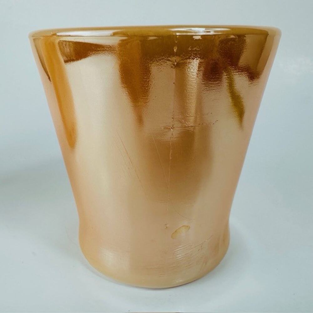 Anchor Hocking Fire King 2 Peach/Orange Lustre Mug/Cup D Handle Iridescent VTG - Picture 16 of 16